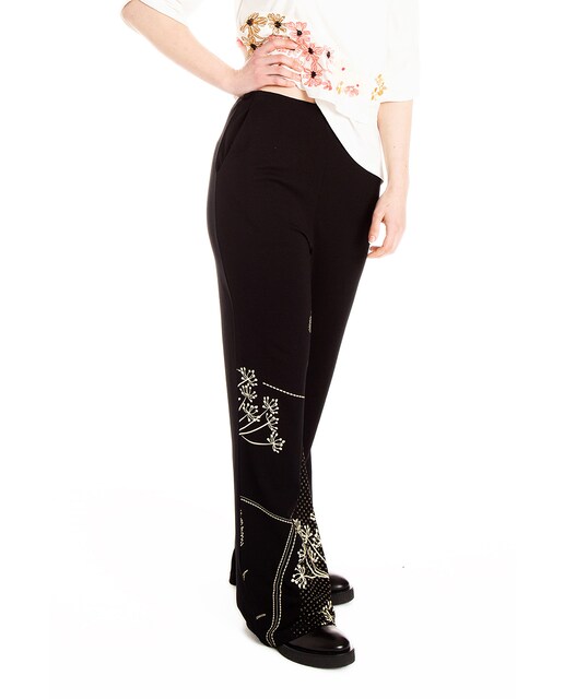 Imagen 0 de Pantalón de mujer de tiro alto con bajo acampanado