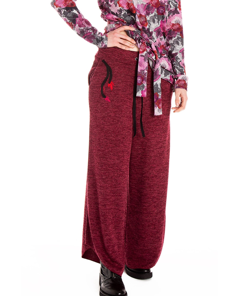 Imagen 0 de Pantalón de mujer en tricot con cinturilla elástica