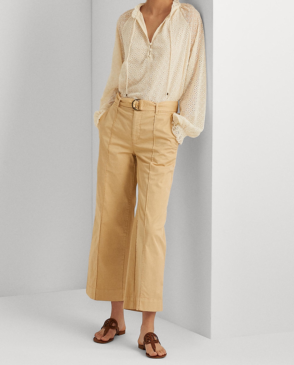 Imagen 0 de Pantalón de mujer ancho con cinturón