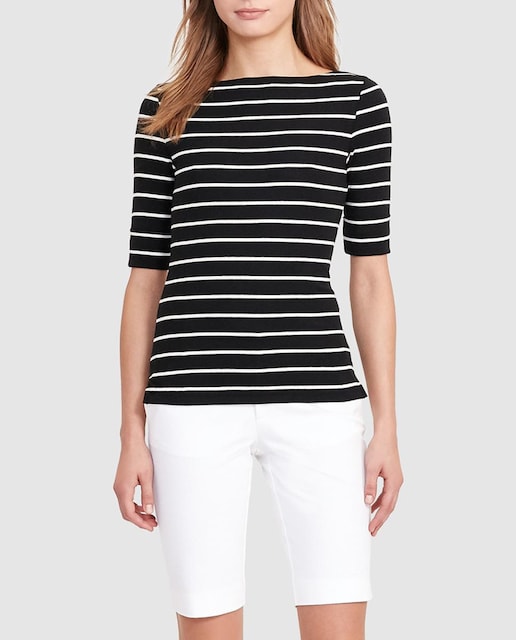 Imagen 0 de Bermuda blanca de mujer Lauren Ralph Lauren con cuatro bolsillos