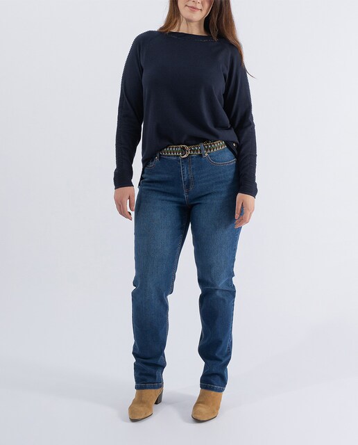 Imagen 0 de Pantalón vaquero push up con cinturón