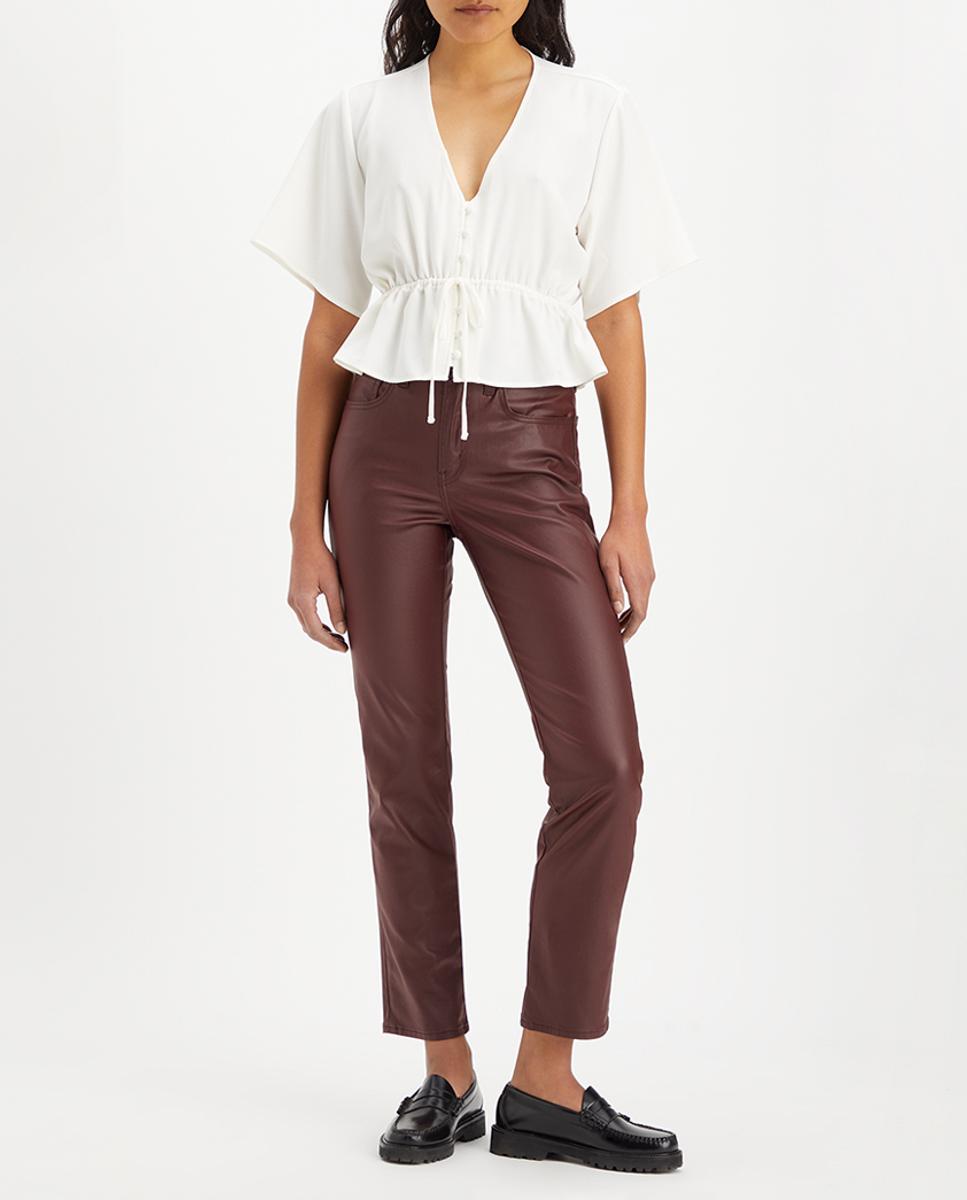 Imagen 0 de Pantalón de mujer 724? High Rise Straight de polipiel