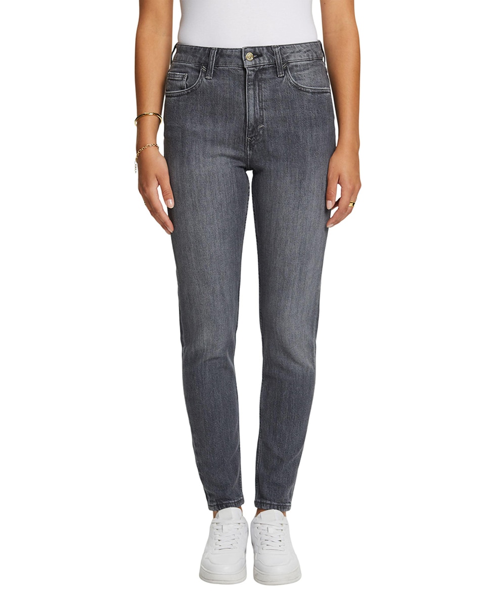 Vaqueros de mujer slim fit 5 bolsillos con algodón reciclado — oferta en Primeriti