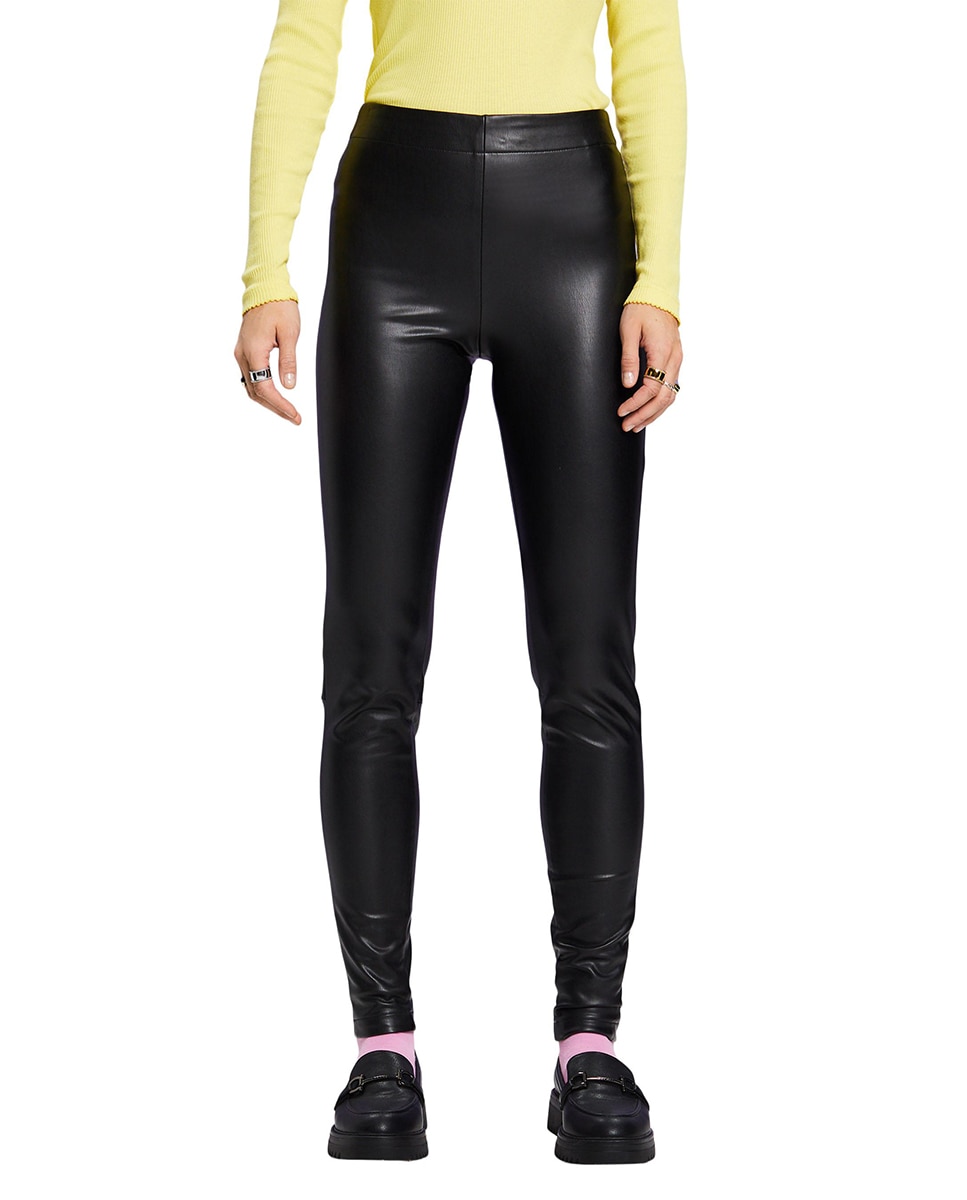 Leggings liso de mujer efecto piel — oferta en Primeriti