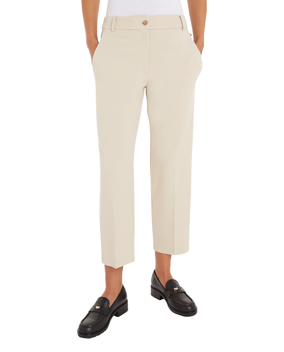 Imagen 0 de Pantalón de mujer cinco bolsillos de corte recto y cintura alta
