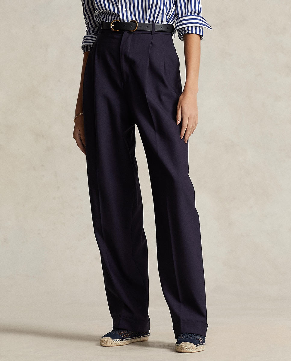 Imagen 0 de Pantalones de mujer anchos de lana