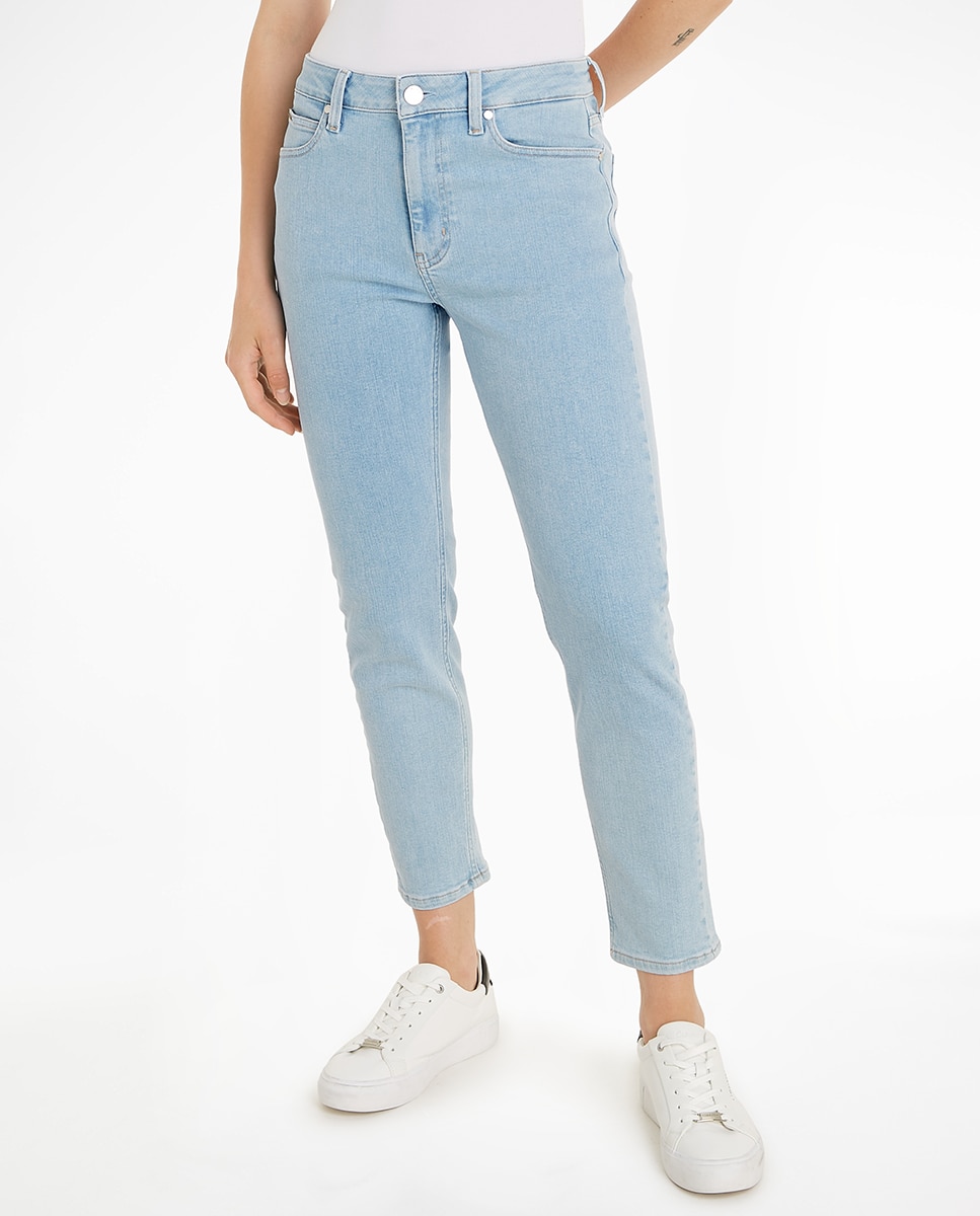 Imagen 0 de Denim de mujer algodón elástico tiro medio