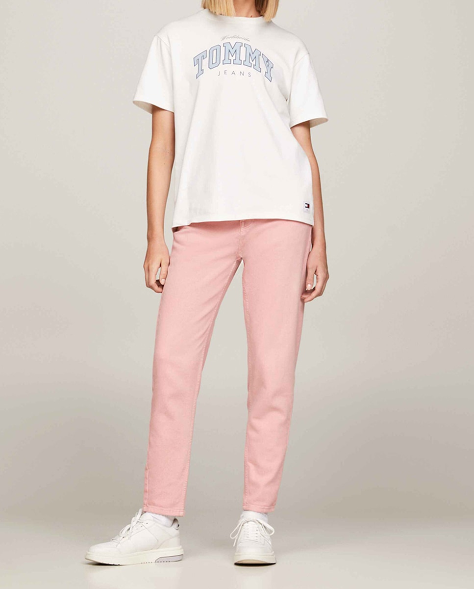 Imagen 0 de Pantalón vaquero de mujer Mom fit de tiro ultra alto