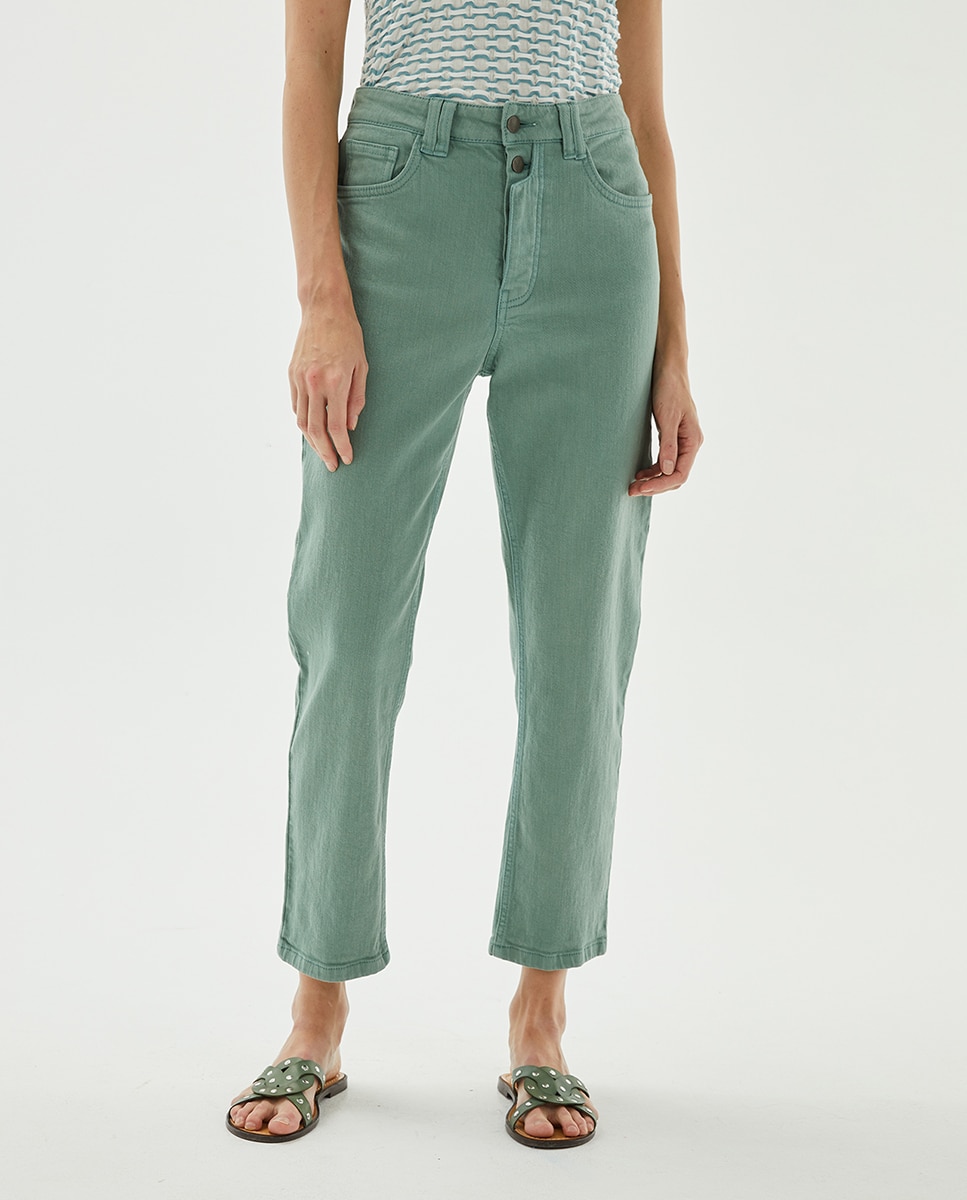 Imagen 0 de Pantalón básico cinco bolsillos color de mujer