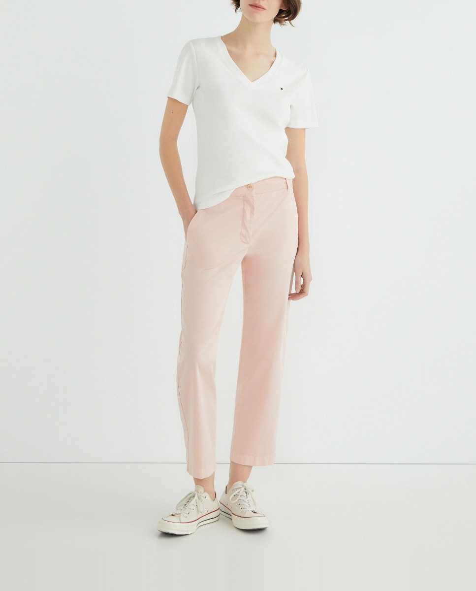 Imagen 0 de Pantalón de mujer Slim Straight chino largo