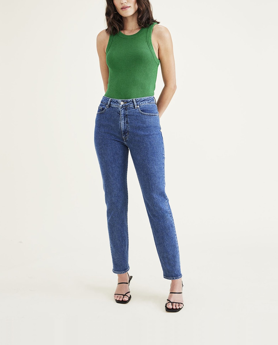 Imagen 0 de Vaquero de mujer cintura alta fit Slim