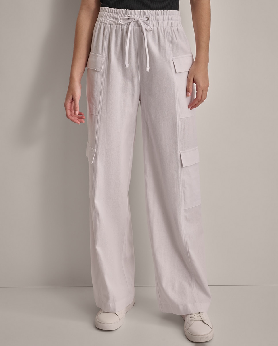 Imagen 0 de Pantalón de mujer tipo cargo y cintura con elástico