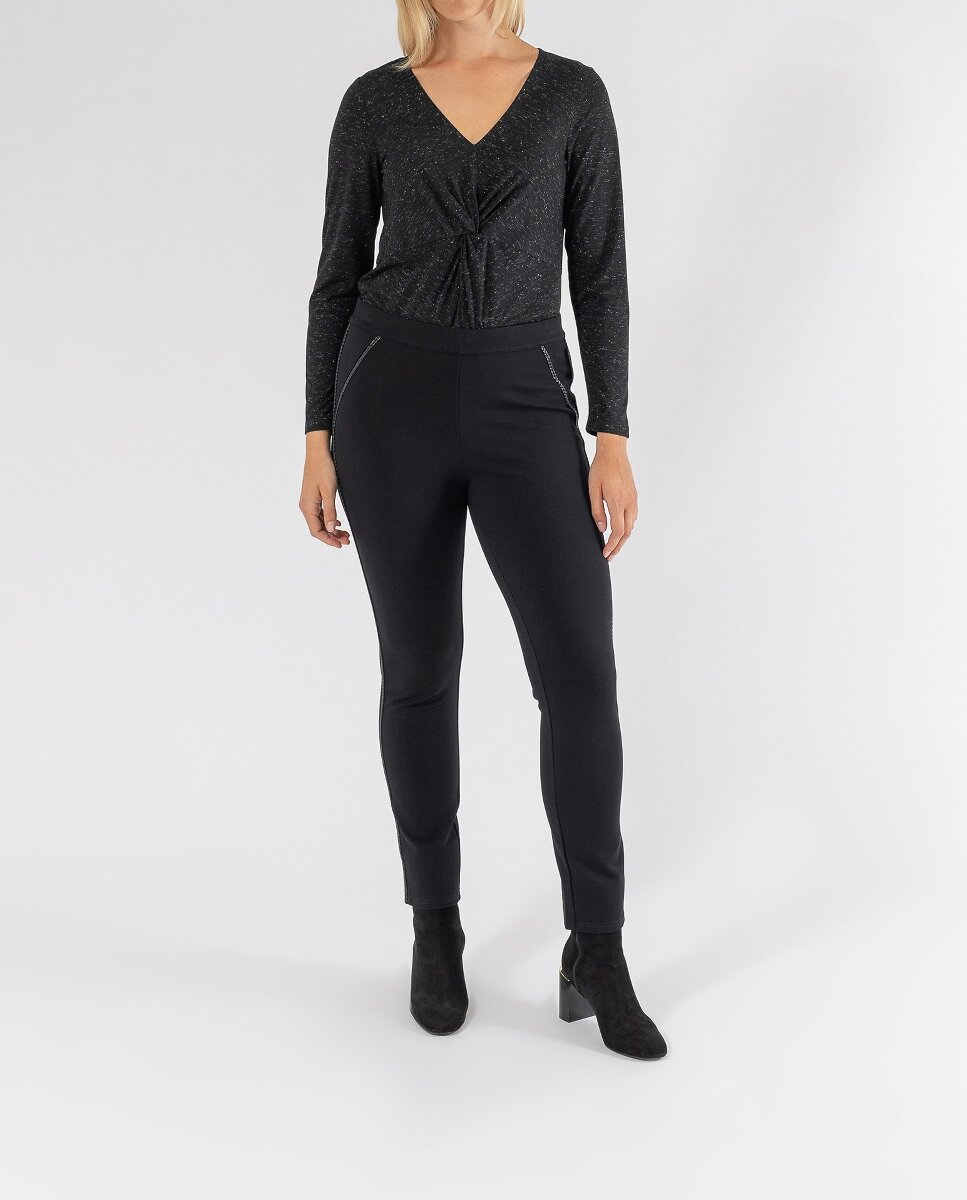 Imagen 0 de Leggings aplique imitac. piel