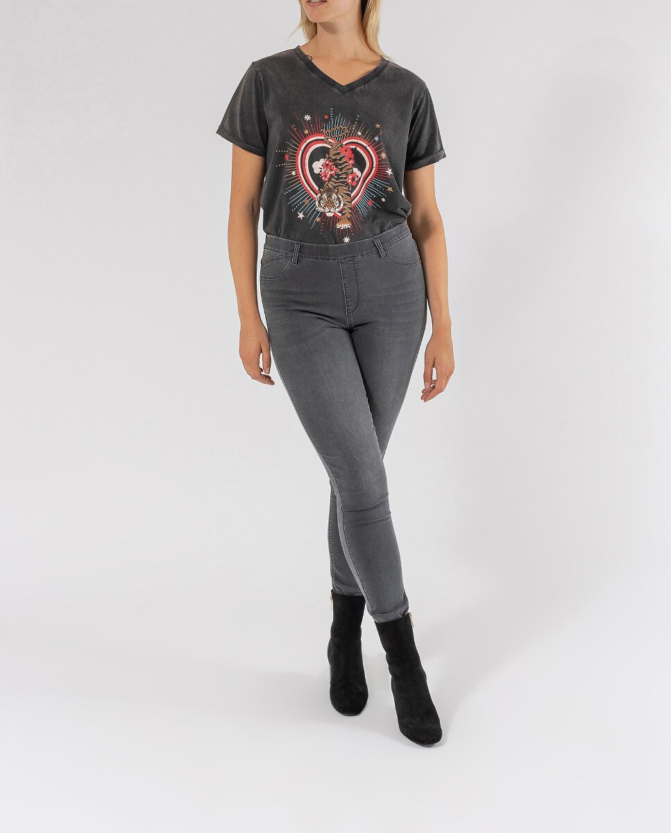 Imagen 0 de Jeggings con strass bolsillos