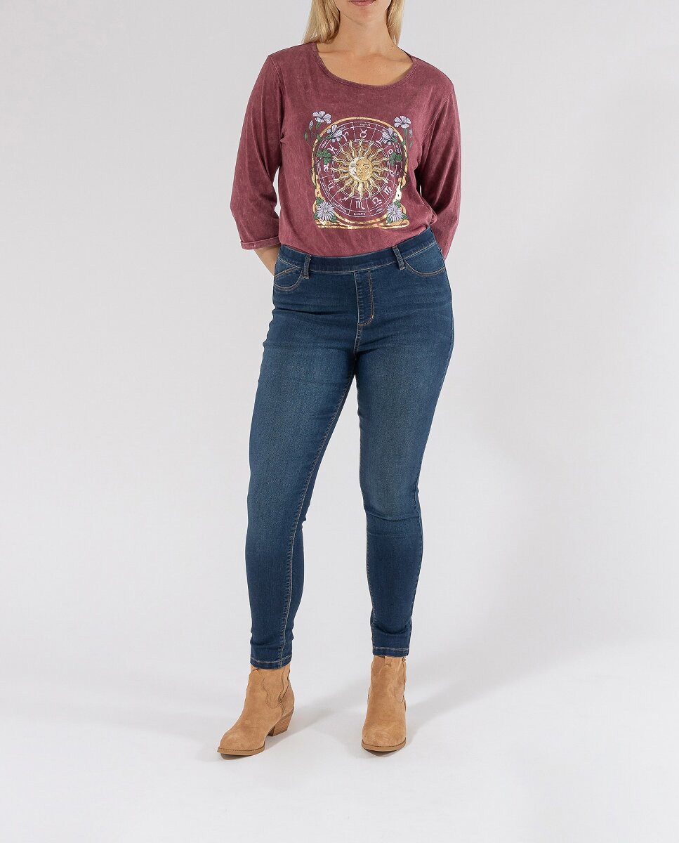 Imagen 0 de Jeggings lavado con strass