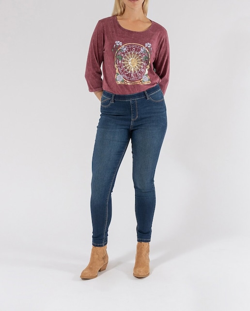 Imagen 0 de Jeggings lavado con strass