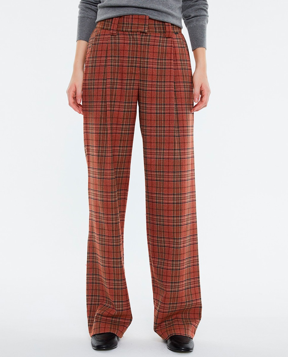 Imagen 0 de Pantalón ancho estampado de mujer