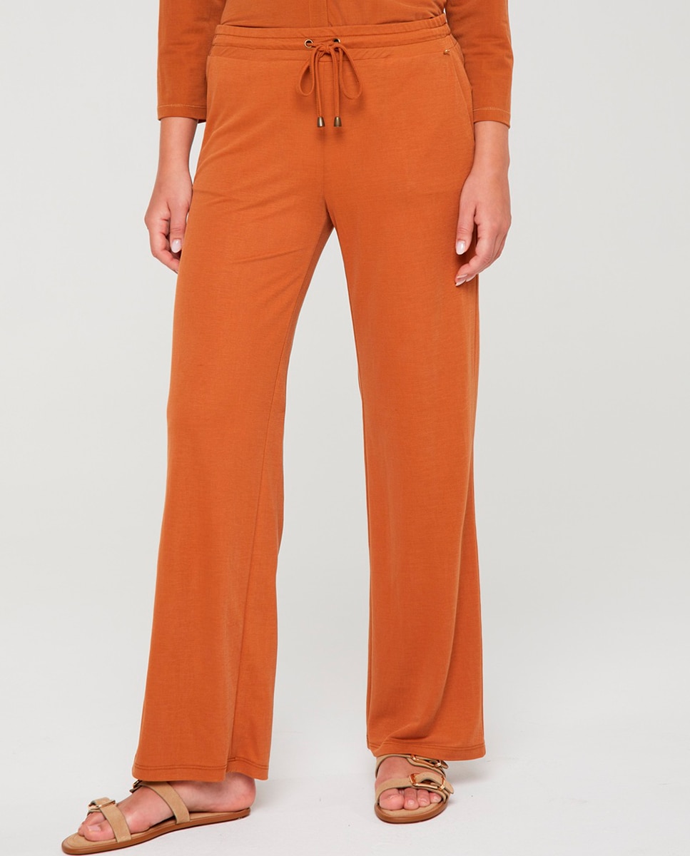 Imagen 0 de Pantalón ancho cintura elásti de mujer