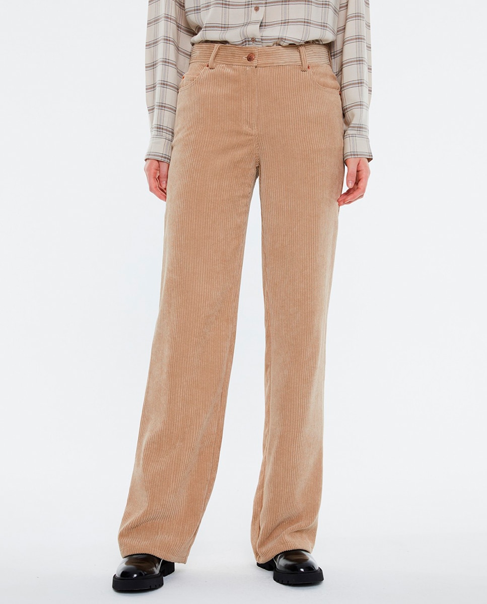 Imagen 0 de Pantalón ancho pana de mujer