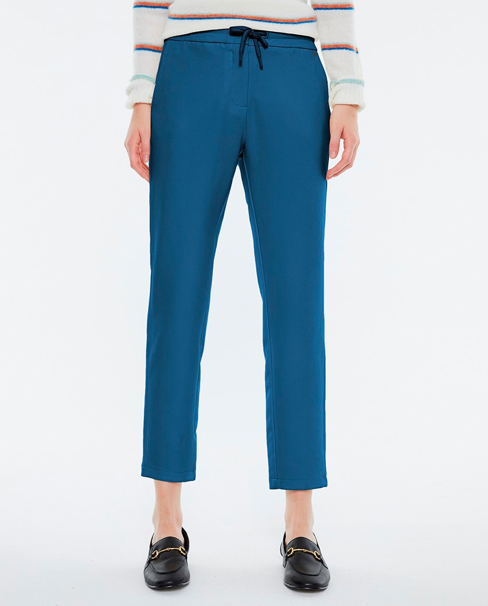 Imagen 0 de Pantalón recto fluido de mujer