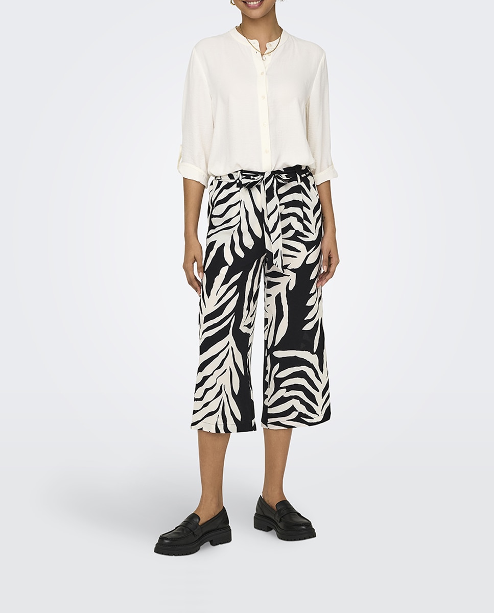 Imagen 0 de Pantalón largo de mujer con cinturón ajustable