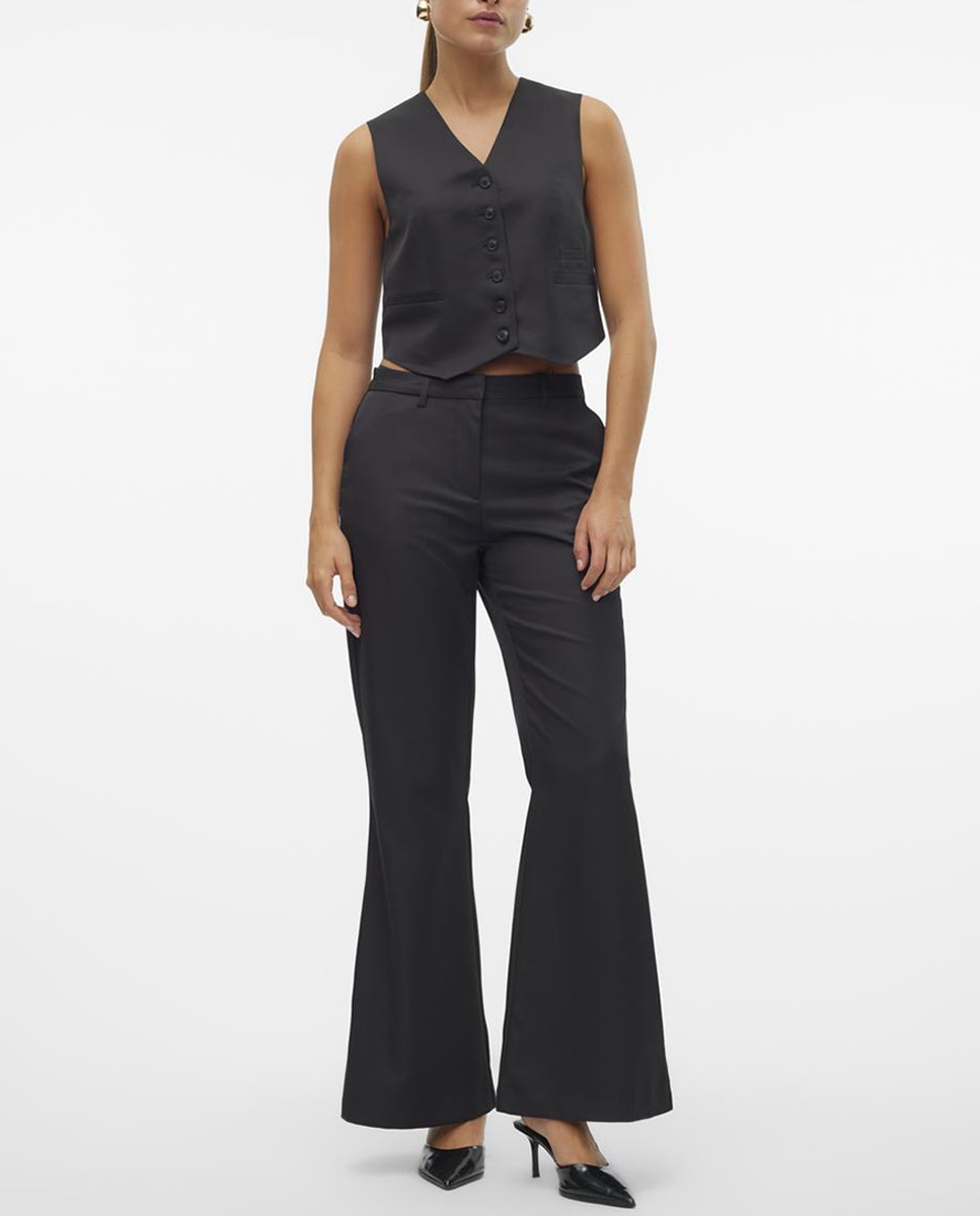 Imagen 0 de Pantalón flared de vestir de mujer