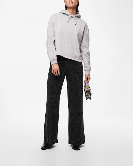 Imagen 0 de Pantalón de lúrex ancho ligero de mujer.