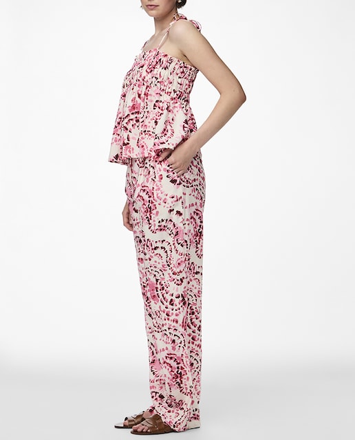 Imagen 0 de Pantalón estampado largo de mujer.