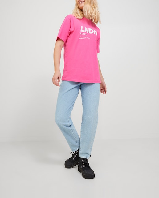 Imagen 0 de Vaqueros Lisbon mom fit de tiro alto de mujer.