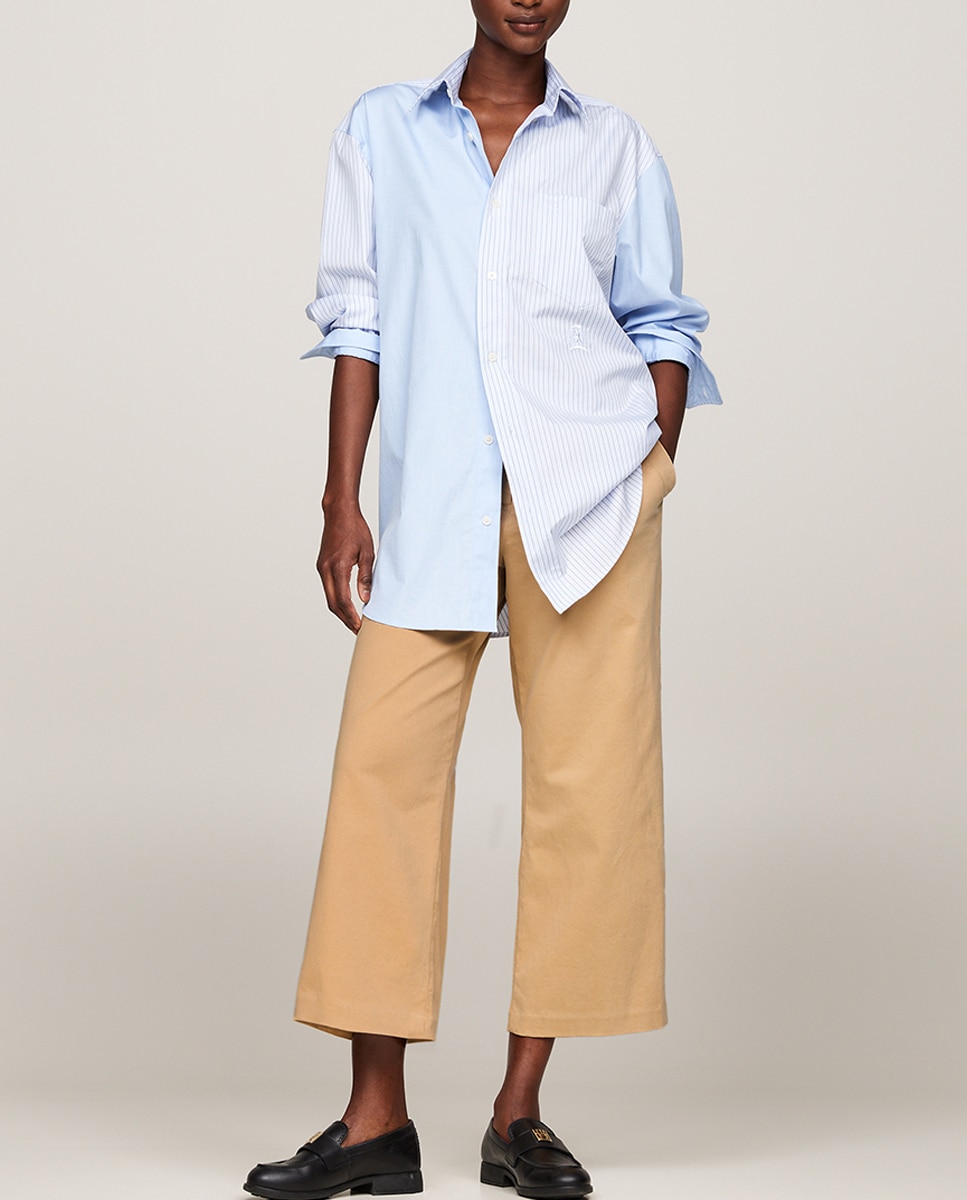 Imagen 0 de Pantalón tipo chino de mujer con fit relajado