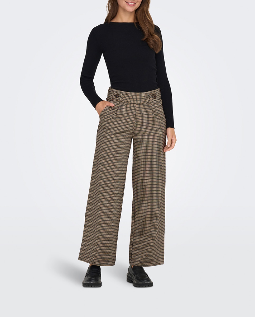 Imagen 0 de Pantalón de mujer largo de corte ancho.