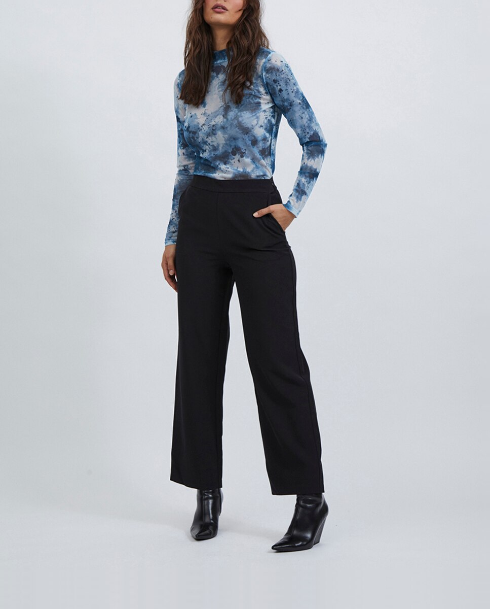 Imagen 0 de Pantalón de mujer wide leg tiro alto