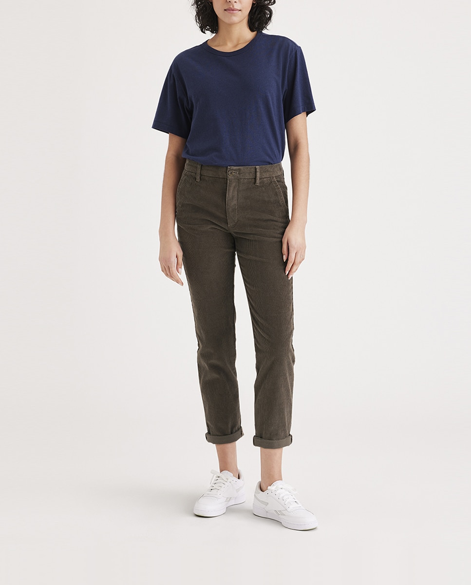 Imagen 0 de Pantalón chino de mujer Slim y cintura media.