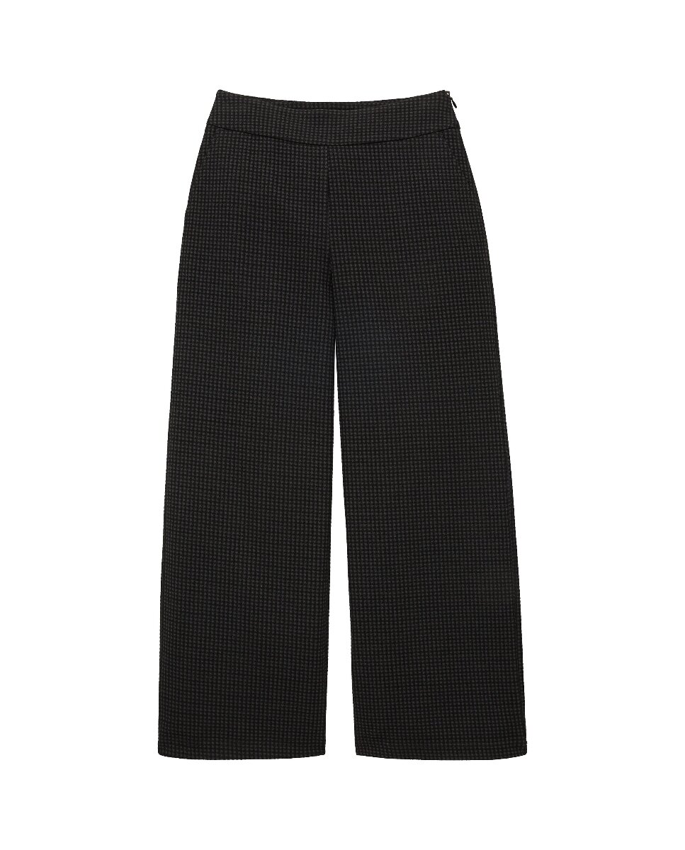 Imagen 0 de Pantalón de mujer culotte con estampado a cuadros