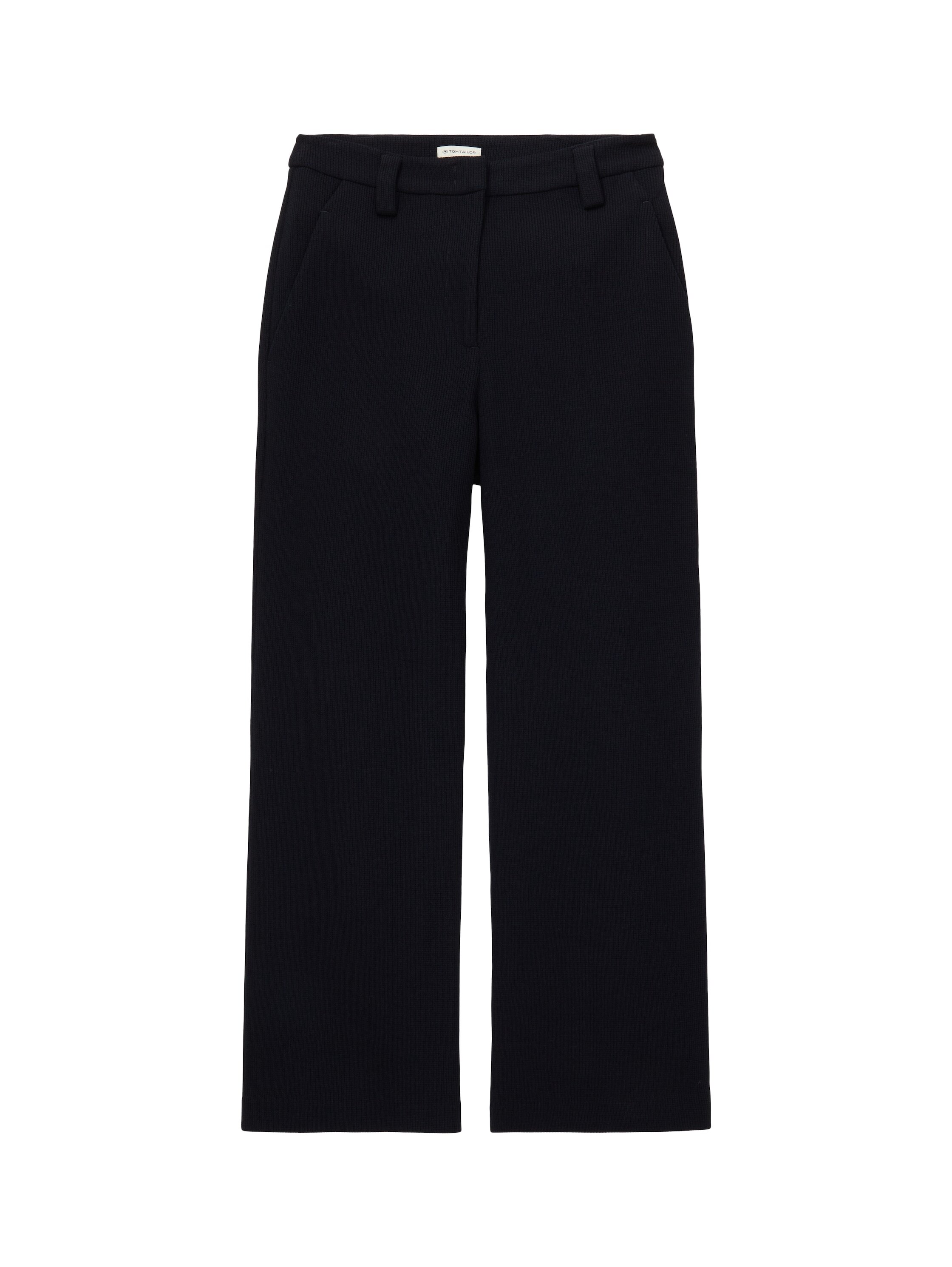 Imagen 0 de Pantalón recto de mujer liso con bolsillos