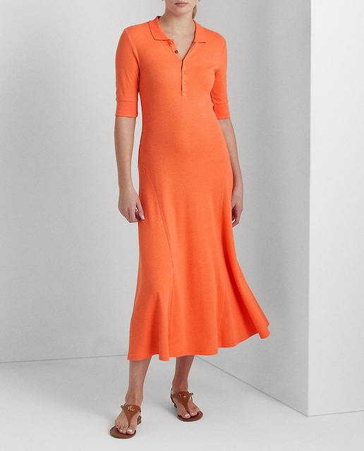 Imagen 0 de Vestido tipo polo de mezcla de algodón