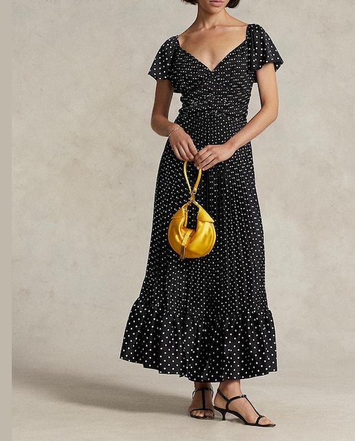 Imagen 0 de Vestido largo de lunares