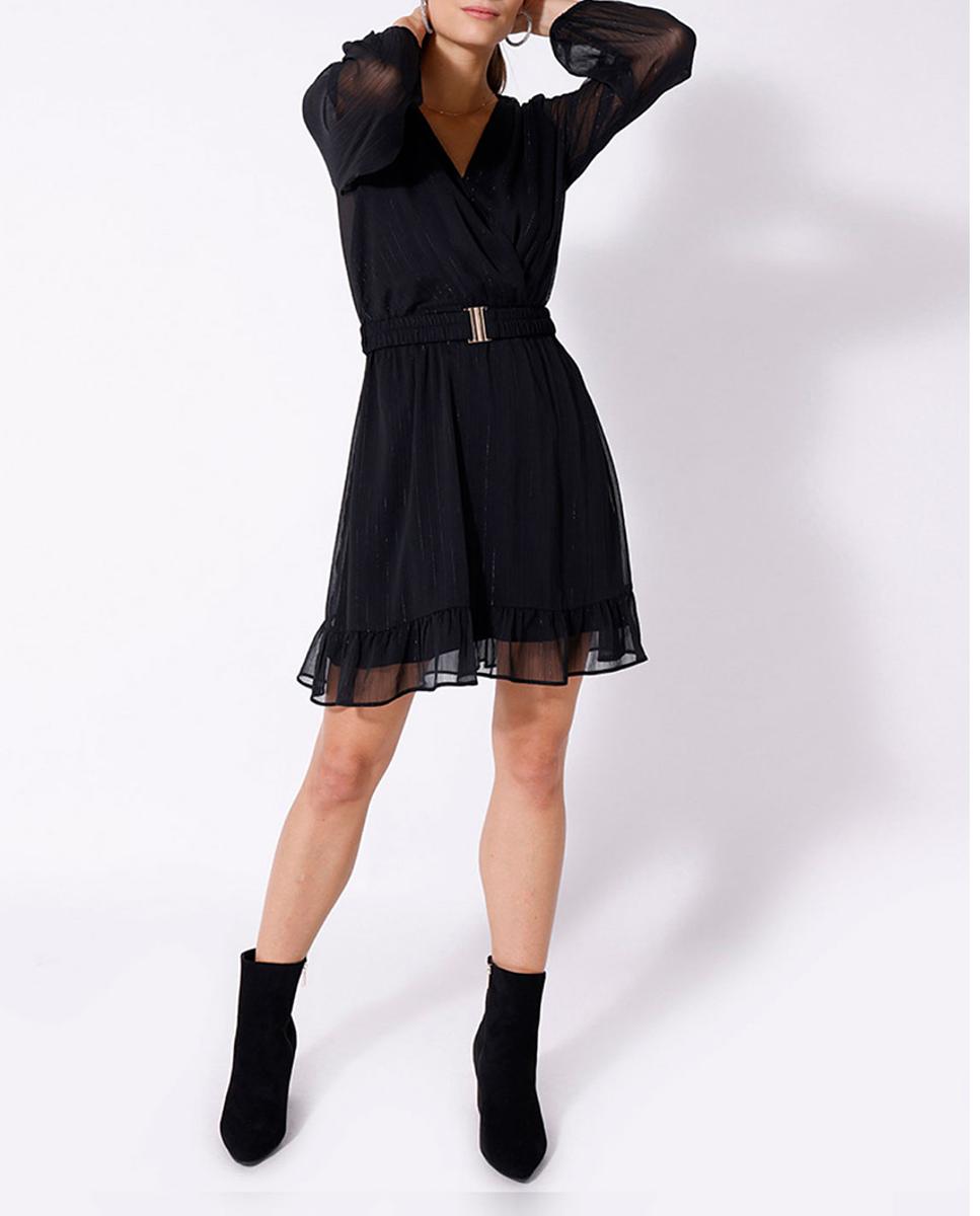 Imagen 0 de Vestido espalda y mangas semitransparentes
