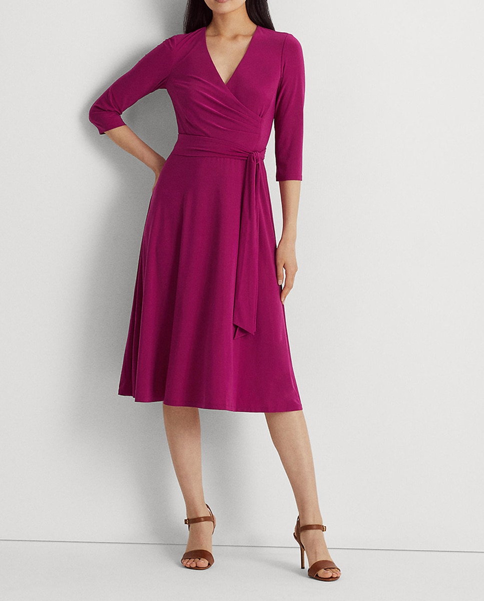 Imagen 0 de Vestido cruzado de punto jersey
