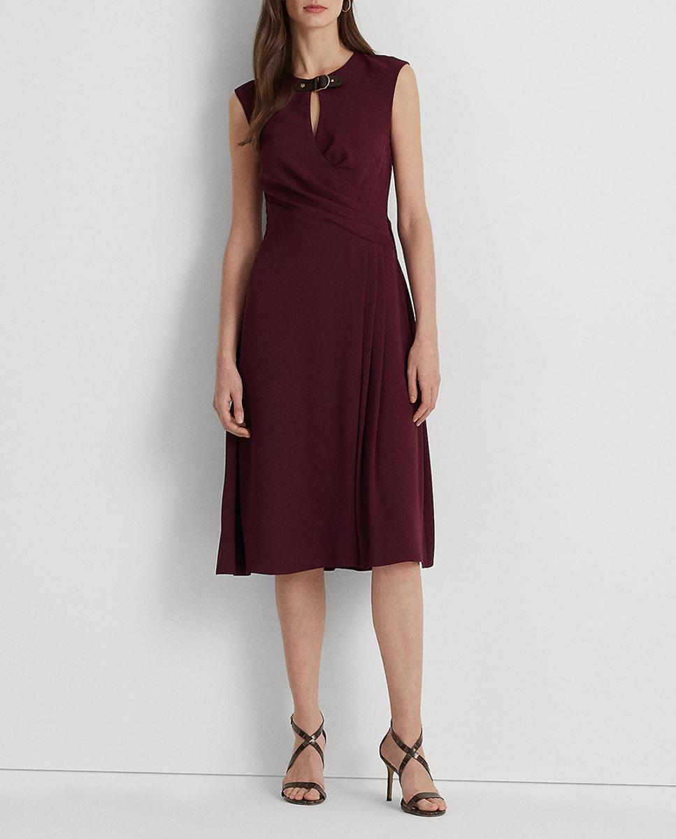 Imagen 0 de Vestido midi con detalle en el cuello