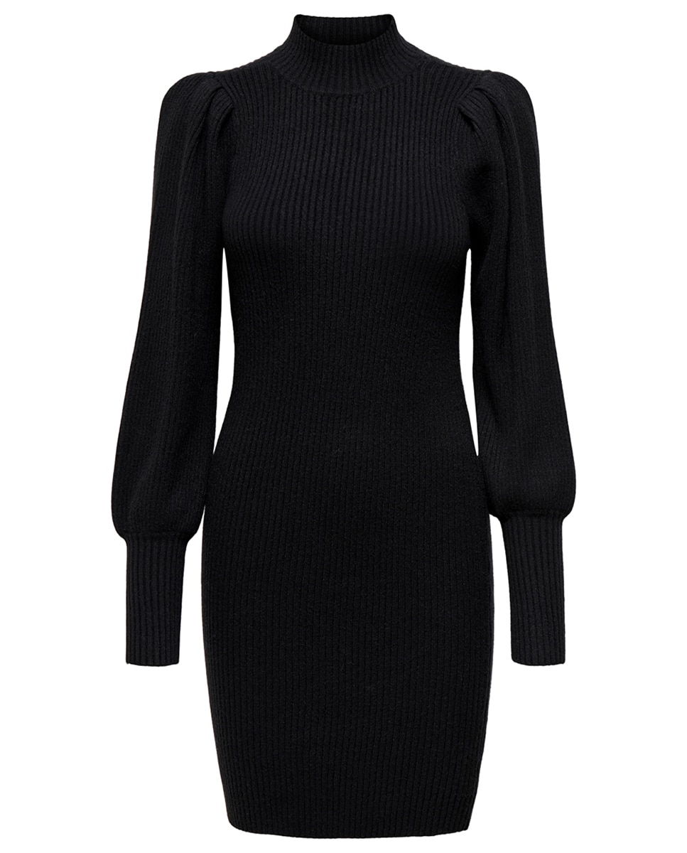 Imagen 0 de Vestido corto de punto acanalado