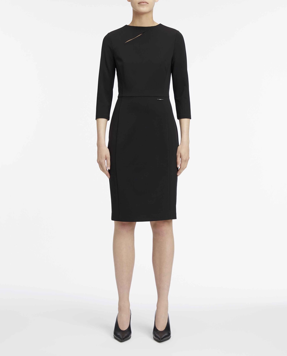 Imagen 0 de Vestido estilo body con de crepé de neopreno