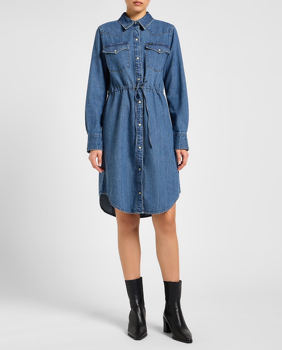 Imagen 0 de Vestido camisero vaquero