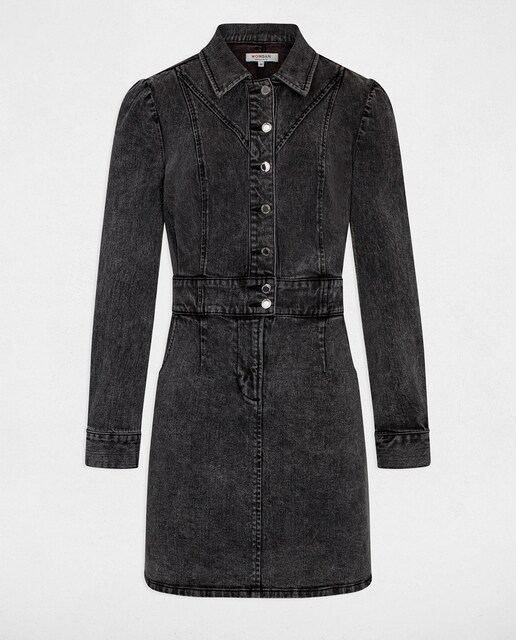 Vestido evas¿ vaquero abotonado de mujer.