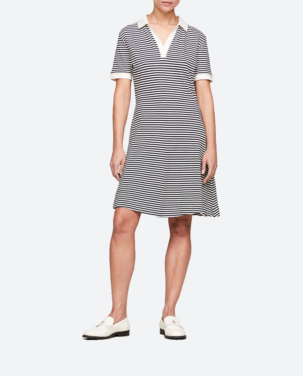 Imagen 0 de Vestido corto polo manga corta