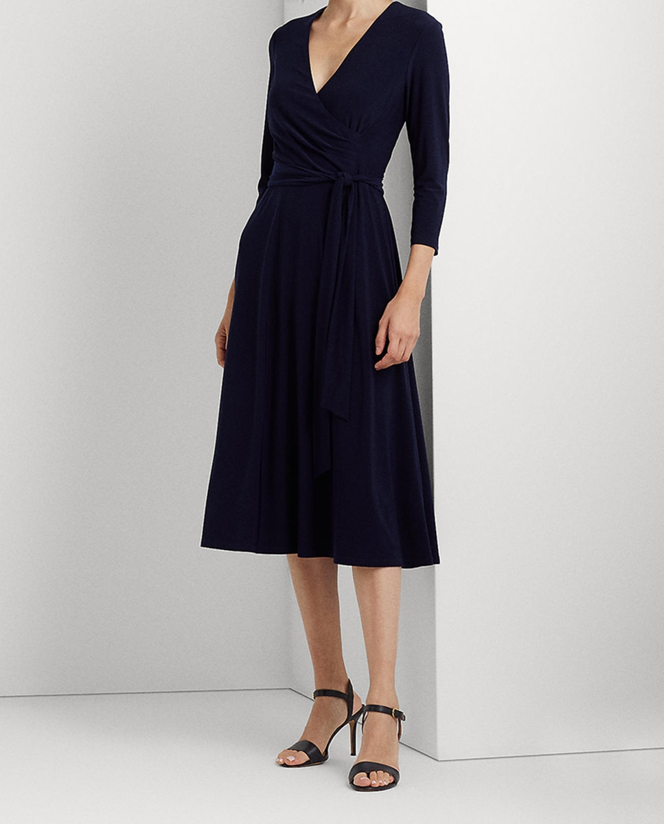 Imagen 0 de Vestido cruzado de punto jersey