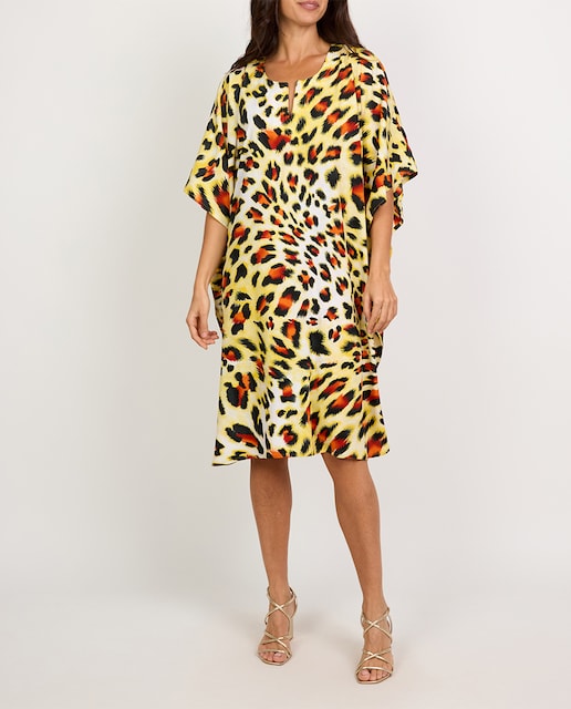 Imagen 0 de Caftán corto de mujer animal print