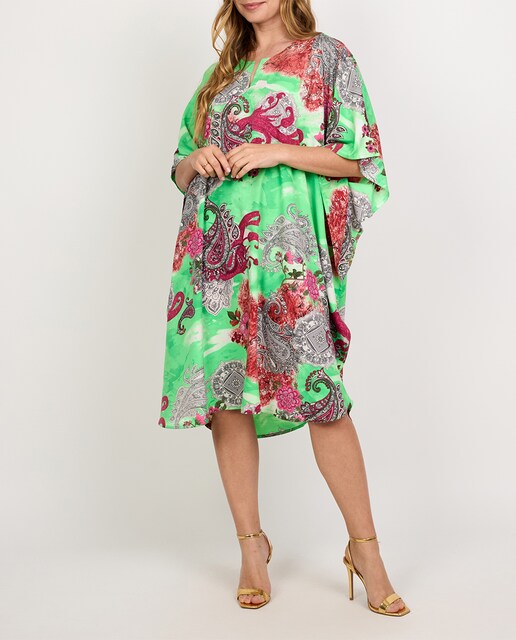 Imagen 0 de Caftán corto de mujer tupido cachemir