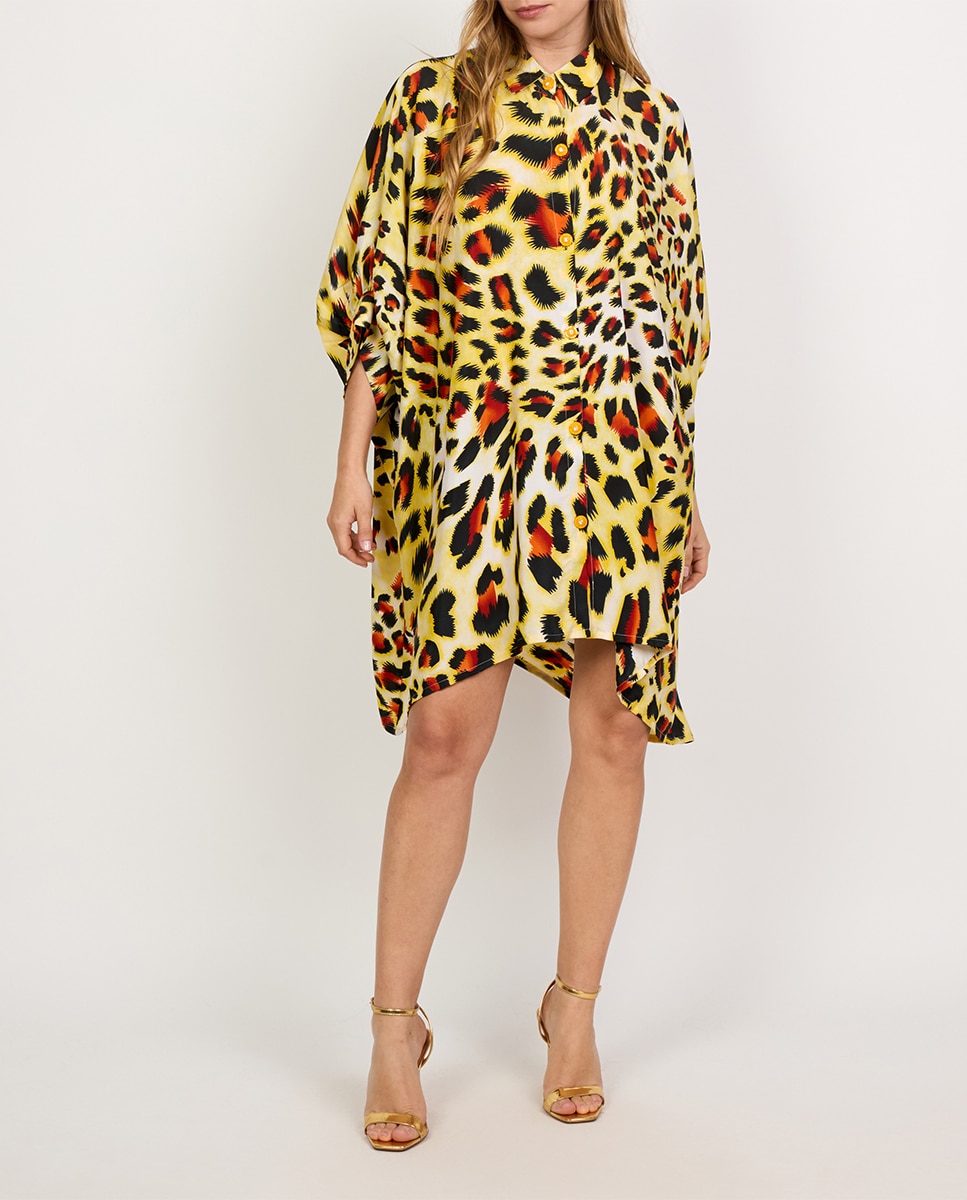 Imagen 0 de Caftán corto de mujer animal print