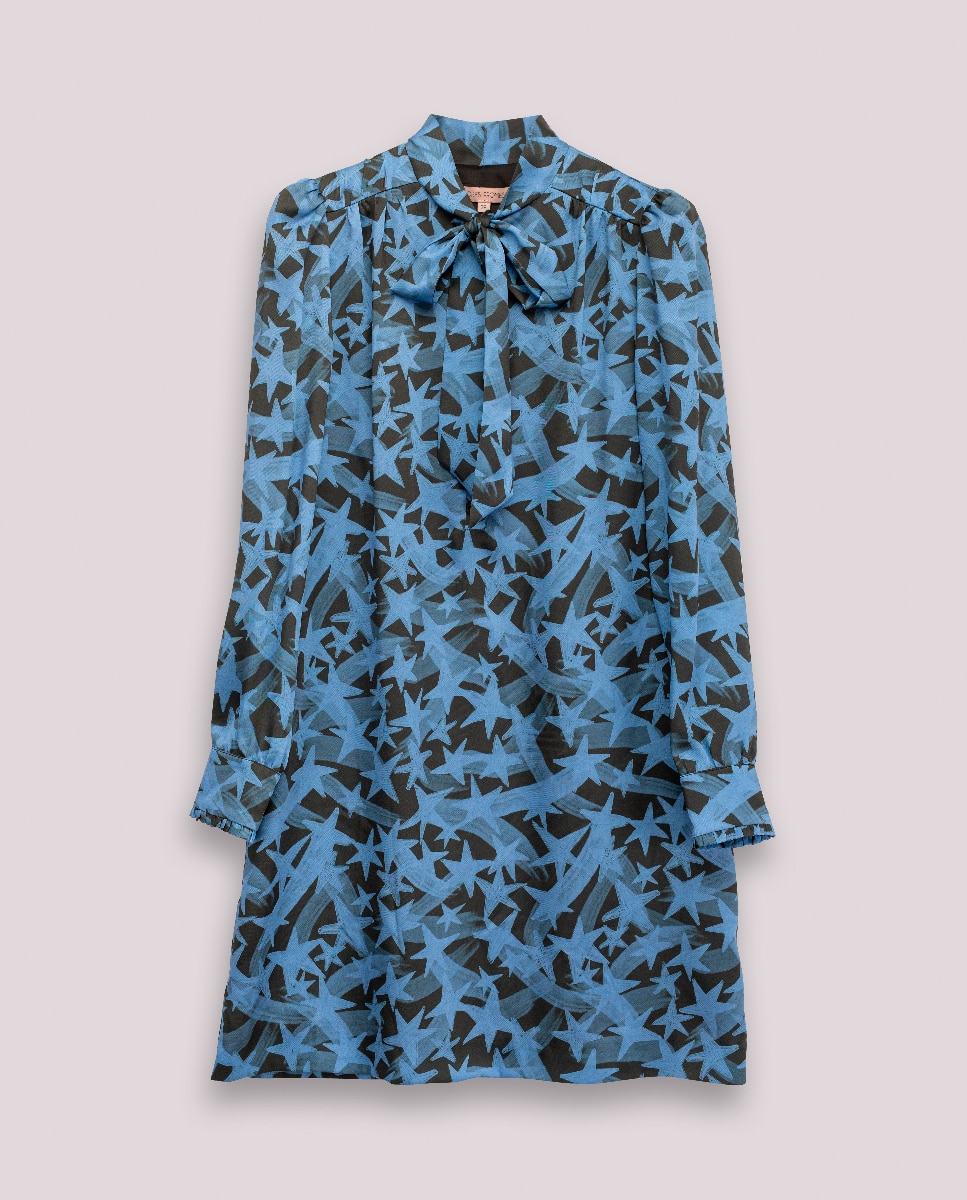 Imagen 0 de Vestido Andrea Estampado Estrellas
